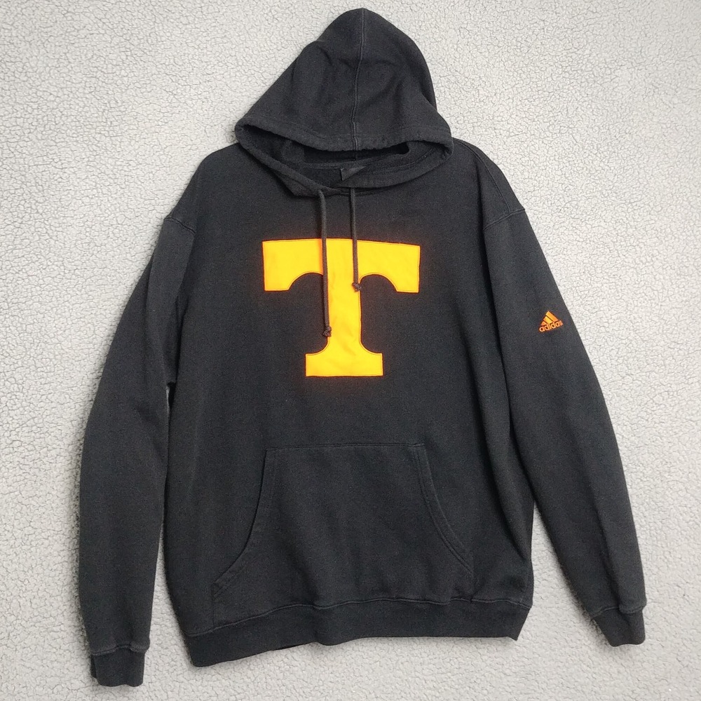 Texas A&M Aggie Hoodie Adult Sz M Black Adidas Embroidered Logo Pullover Mens